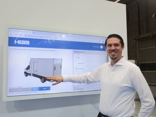 Carrosserie Hess AG E-Mobilität und Online-3D-Konfigurator für Kofferaufbauten 