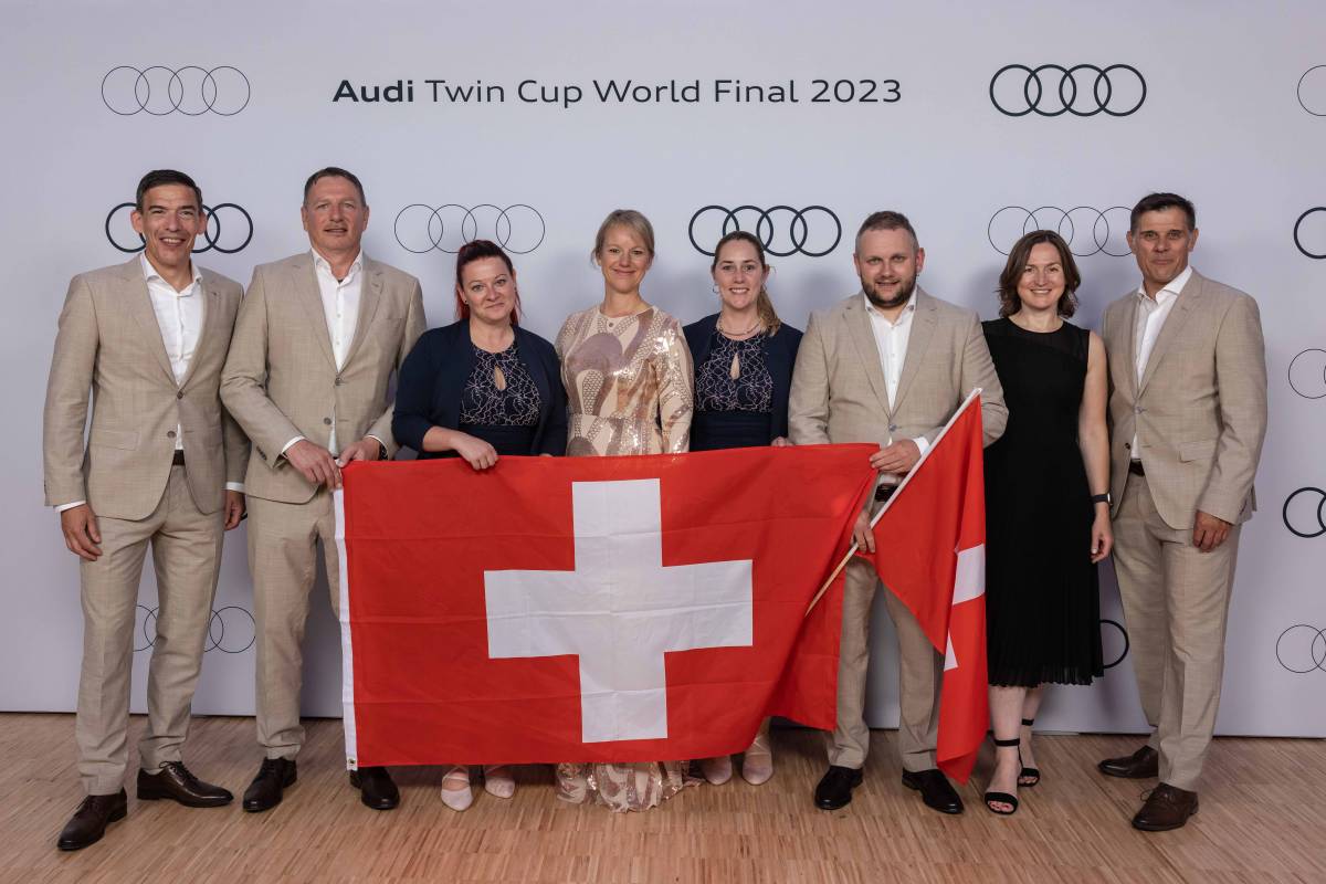 Audi Twin Cup Finale 2023: Schweizer Team holt sich den Weltmeister-Pokal im Aftersales