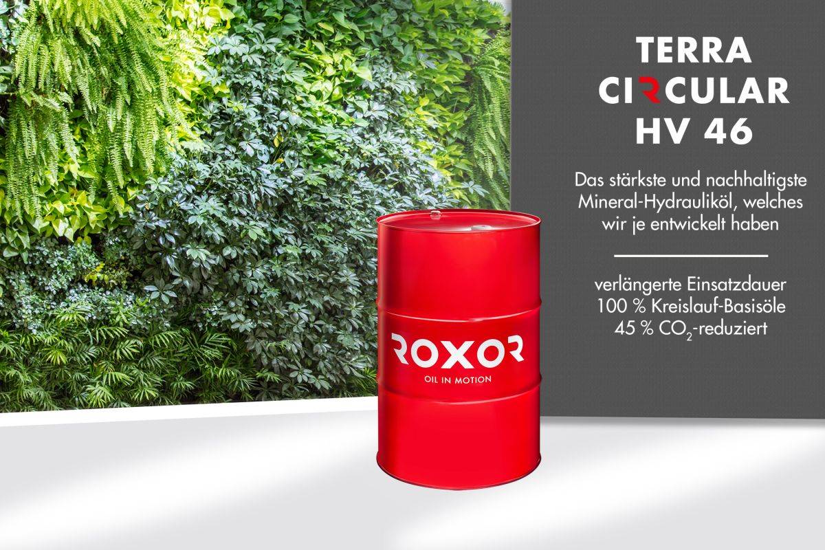 Roxor Terra Circular HV 46: Meilenstein für Nachhaltigkeit und Effizienz in der Hydraulikölindustrie 