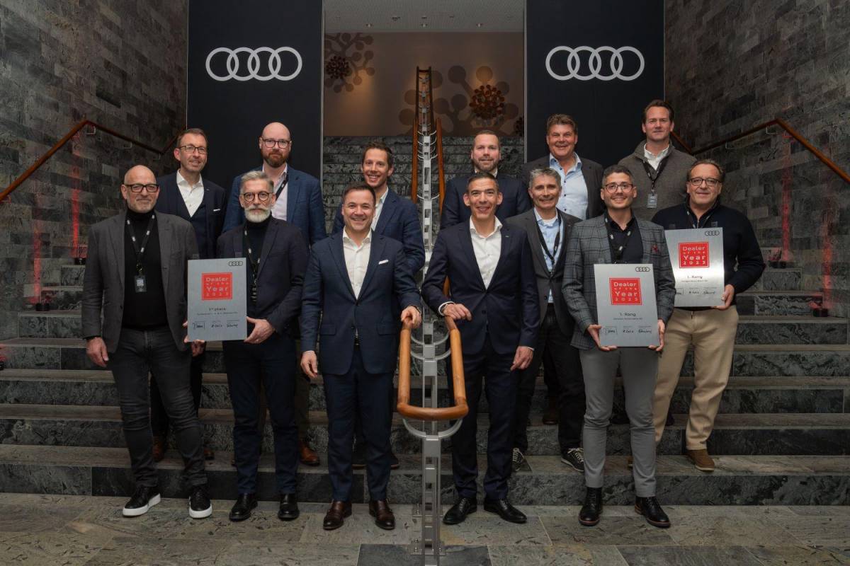 Audi ehrt die besten Schweizer Händler des Jahres 2023 