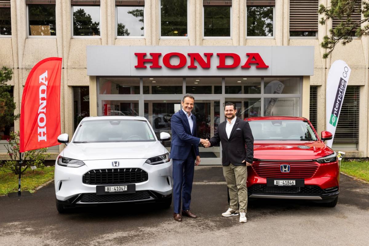Enterprise Rent-A-Car Switzerland setzt auf Hybridfahrzeuge von Honda
