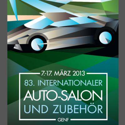 Plakat für 83. Auto-Salon Genf steht fest