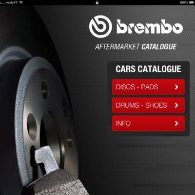 Aftermarket-Katalog von Brembo auf iPhone