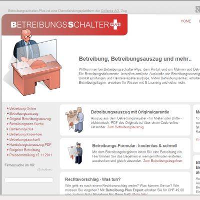 Neues Portal www.betreibungsschalter-plus.ch