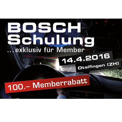 Exklusive Bosch-Schulung für MechaniXclub-Member