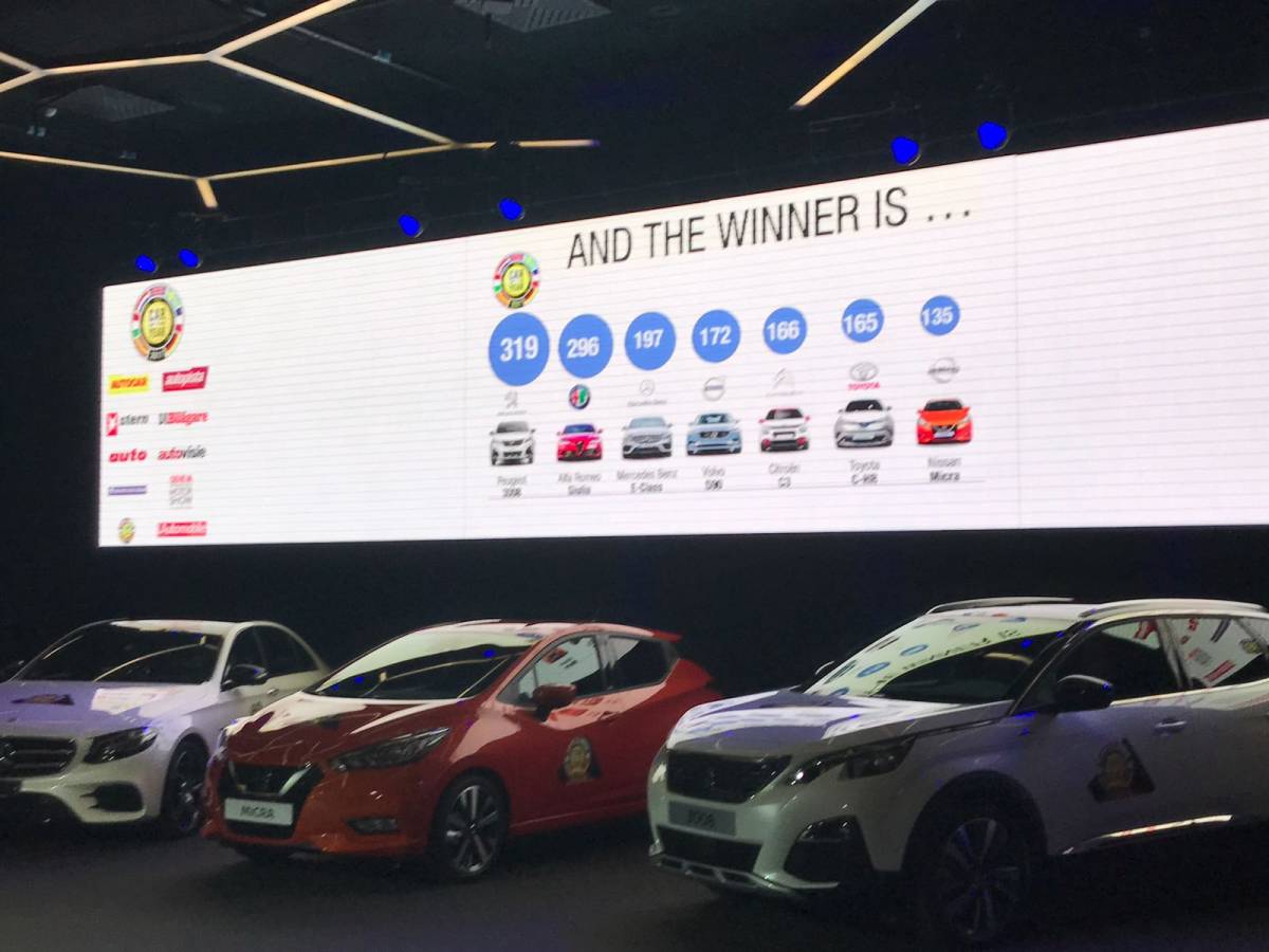 Peugeot 3008 gewinnt «Car of the Year 2017»   