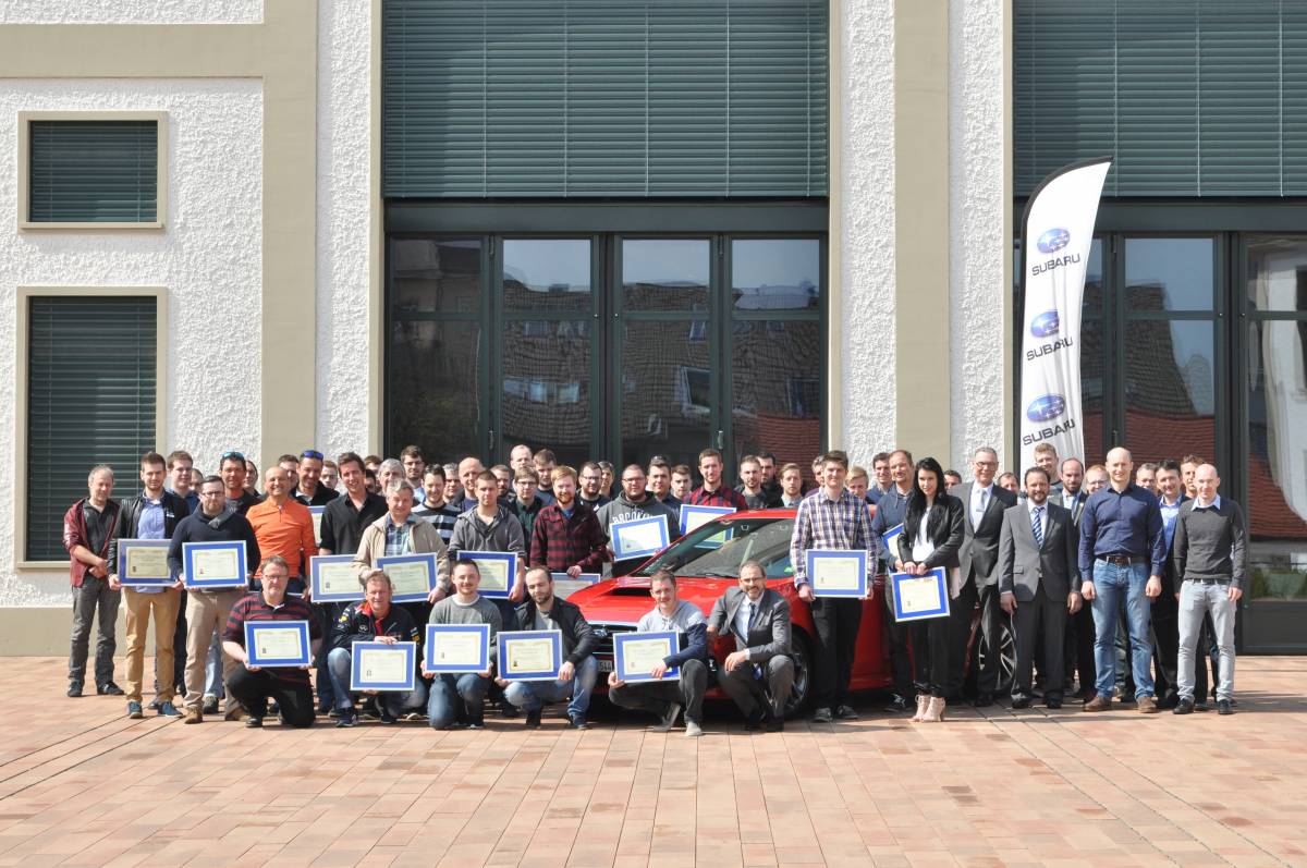 Subaru Schweiz zeichnet 63 Techniker aus