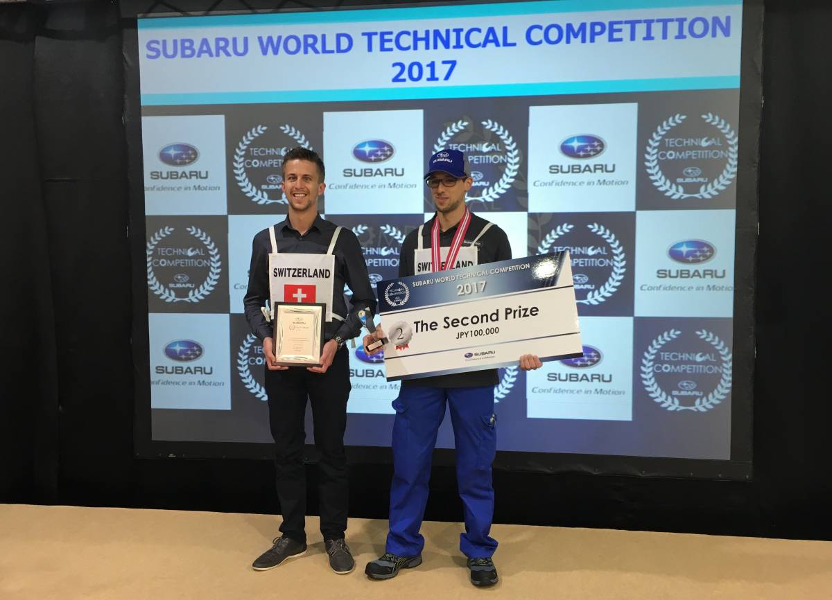 Schweizer wird Vize-Weltmeister bei Subaru Mechaniker-WM 2017