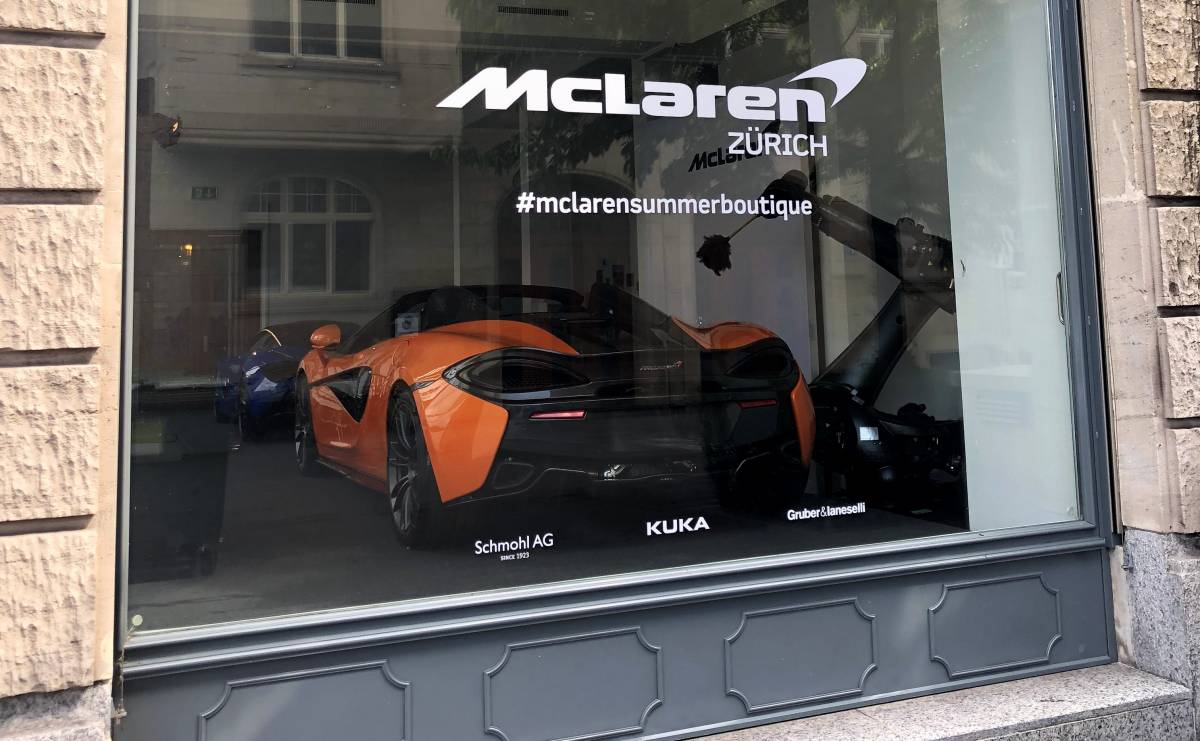 McLaren Summer Boutique: Temporärer Showroom mitten in Zürich