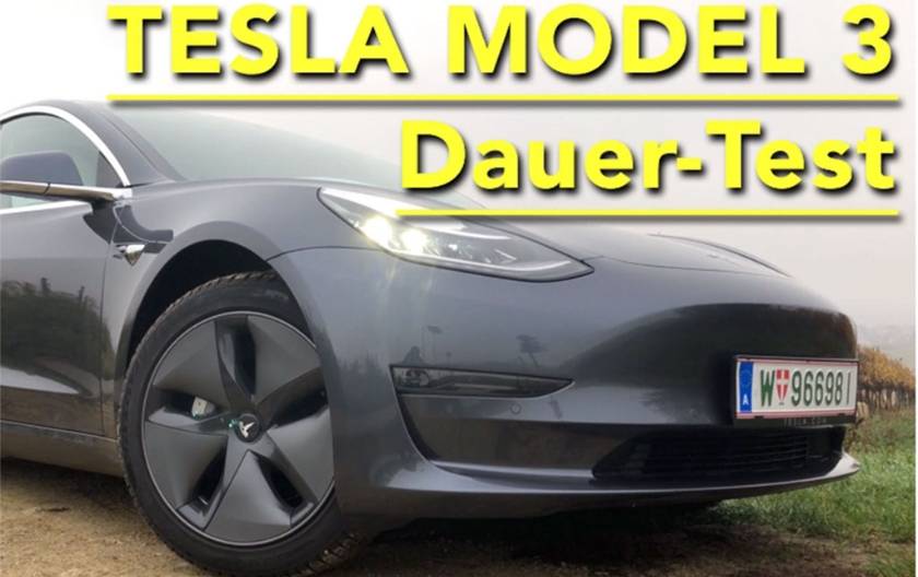Video: Auftakt zum Dauertest des Tesla Model 3