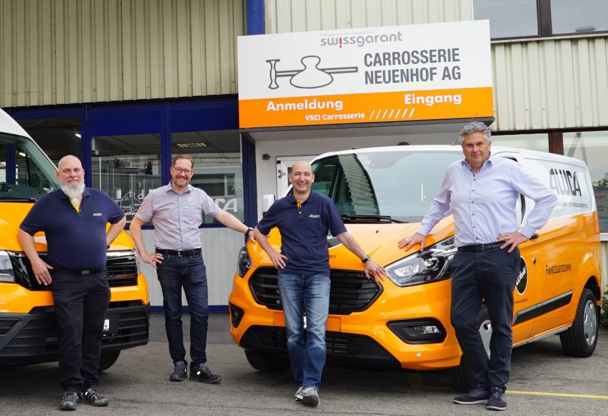Die Carrosserie Neuenhof AG ist neuer Aluca-Partnerbetrieb