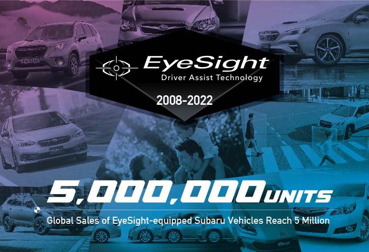 «EyeSight»: 5 Mio. Subaru mit dem innovativen Fahrassistenzsystem ausgerüstet