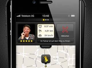 Transparente Taxi-Bestellung via Smartphone