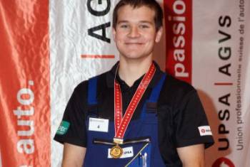 Lukas Hediger ist Schweizermeister der Automobil-Mechatroniker
