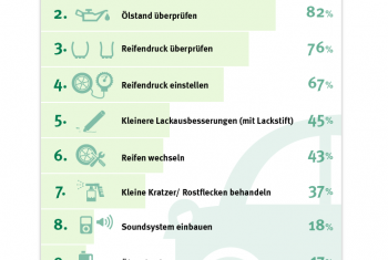 Schweizer arbeiten gerne selbst am Auto