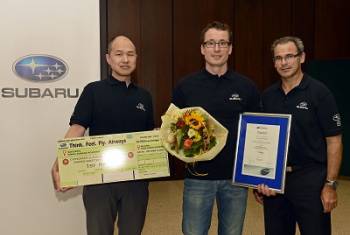 Ivo Schönenberger qualifiziert sich für die Subaru Mechaniker-WM 2015