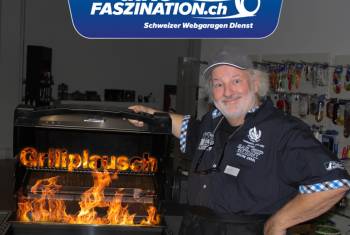 Der grosse Grillplausch von Autofaszination mit der Garage J. Stucki AG & Peach Weber