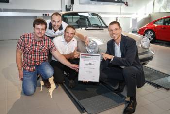 Porsche Zentrum Zug gewinnt Classic Restauration Challenge 2017