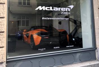 McLaren Summer Boutique: Temporärer Showroom mitten in Zürich