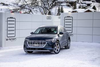 Audi: e-tron-Flotte am Weltwirtschaftsforum in Davos 