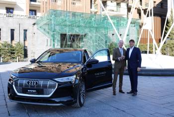 Luxushotel The Chedi Andermatt fährt Audi e-tron 