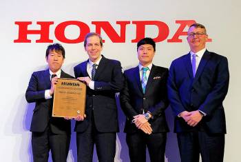 Hankook: Von Honda ausgezeichnet