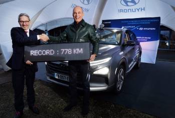 Pionier Piccard schafft mit dem Hyundai Nexo neuen Strecken-Weltrekord 