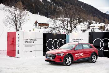 Audi setzt das WEF und Davos unter Strom