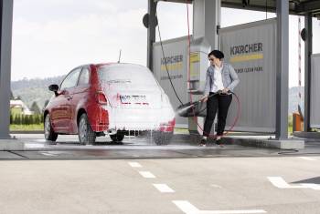 Neuer Kärcher-Powerschaum für die Fahrzeugreinigung an SB-Waschplätzen