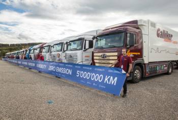 H2 Trucker Meeting in Olten: Gemeinsam den 5-millionsten Kilometer gefahren